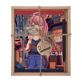 НАБОР ПОДАРОЧНЫЙ "ANIME.FREEDOM. Night city" (ДВЕ ТЕТРАДИ И РУЧКА)
Арт. 7-48-1242-2/2