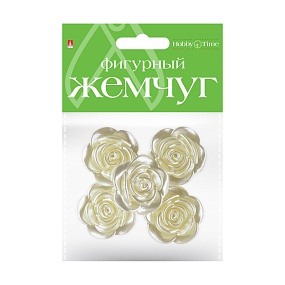 БУСИНЫ ФИГУРНЫЕ ПОД ЖЕМЧУГ "РОЗОЧКИ", 31 ММ
Арт. 2-372/14