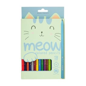 Карандашии цветные BrunoVisconti®
18  цветов, грифель 3 мм
Meow
Арт. 30-0133