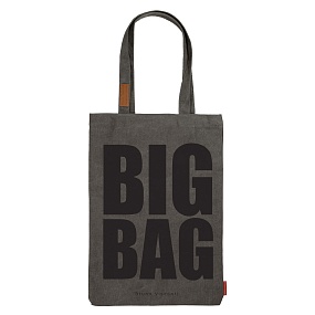 СУМКА-ШОППЕР С КАРМАНОМ, СЕРАЯ "BIG BAG" 35x47 cm
Арт. 16-002-04/01