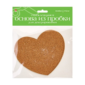 САМОКЛЕЯЩАЯСЯ ОСНОВА ИЗ ПРОБКИ ДЛЯ ДЕКОРИРОВАНИЯ 3 ШТ. (6 ВИДОВ) 
Арт. 2-366