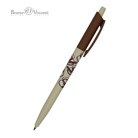 Ручка шариковая автоматическая BrunoVisconti®
0.5 мм, синий
HappyClick «КОФЕМАНИЯ. ТИРАМИСУ»
Арт. 20-0241/51