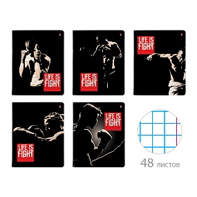 Тетрадь общая Альт®
А5 (165 х 203 мм)
"БОЙЦОВСКИЙ КЛУБ" 48 л., клетка
Арт. 7-48-1289
обложка в ассортименте