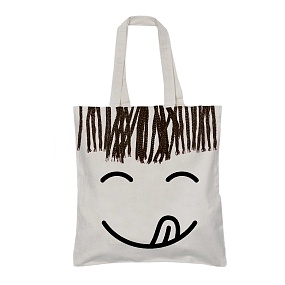СУМКА-ШОППЕР WHITE  "УЛЫБКА" 34х36 см
Арт. 16-004-01/07