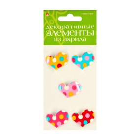 ДЕКОРАТИВНЫЕ ЭЛЕМЕНТЫ ИЗ АКРИЛА НАБОР №3 "СЕРДЕЧКИ"
Арт. 2-336/03