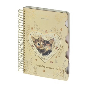 ЗАПИСНАЯ КНИЖКА "ART JOURNAL" B5,120 Л. НА СПИРАЛИ, С РАЗДЕЛИТЕЛЯМИ "ПРОСТО ЛЮБОВЬ"
Арт. 3-819/07