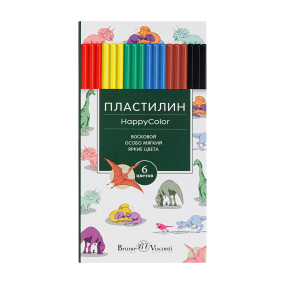 Пластилин восковой BrunoVisconti
125 г, 2 вида
коробка-пенал с разделителем 
HappyColor
Арт. 34-0008/1 