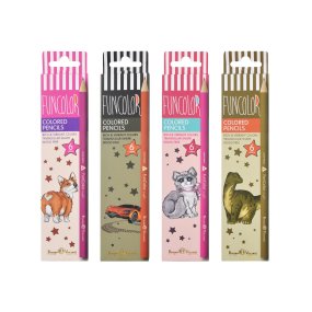 Карандаши BrunoVisconti®
цветные, 6 цветов 
FunColor
(пластиковый корпус)
Арт. 30-0065
упаковка в ассортименте