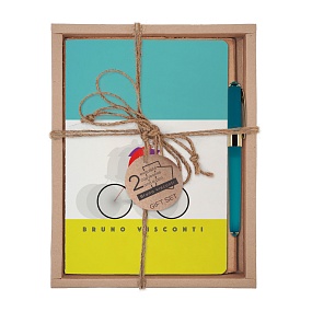 НАБОР ПОДАРОЧНЫЙ "ВЕЛОСИПЕДИСТЫ" (ДВЕ ТЕТРАДИ BV И РУЧКА)
Арт. 7-40-001/40-3