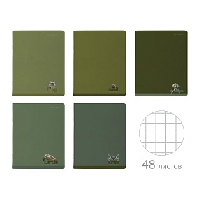 Тетрадь общая BrunoVisconti®
А5 (165 х 203 мм)
"VERDE.ANIMALS" 48 л., клетка
Арт. 7-48-1373
обложка в ассортименте