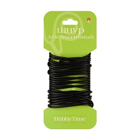 ШНУР ДЕКОРАТИВНЫЙ ИЗ ИСКУССТВЕННОЙ КОЖИ КРУГЛЫЙ, Ø 2 ММ, 3 М, ЧЕРНЫЙ
Арт. 2-154/91