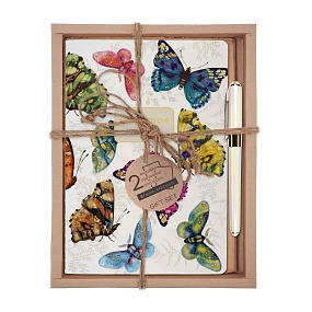 НАБОР ПОДАРОЧНЫЙ "FAUNA.Butterfly Dreams White" (ДВЕ ТЕТРАДИ BV И РУЧКА)
Арт. 7-40-001/223-3