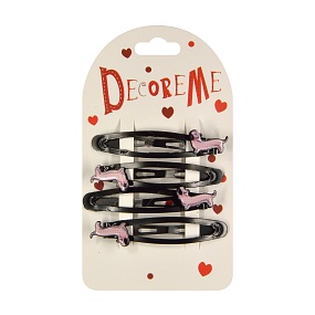 ЗАКОЛКА ДЛЯ ВОЛОС 4,5 СМ, 4 ШТ, 3 ЦВЕТА 
Арт. 2-719/82