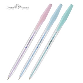 Ручка шариковая масляная BrunoVisconti®
"SOLO WRITE.ZEFIR" 0.5 мм, синяя
Арт. 20-0469/41