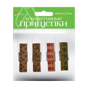 ДЕКОРАТИВНЫЕ ПРИЩЕПКИ. НАБОР №2 "ЦВЕТОЧКИ"
Арт. 2-360/02