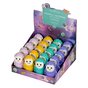 Точилка BrunoVisconti®
 (50 х 82 х 35 мм)
"FUNSHARP.КОСМОНАВТ" мультиколор
Арт. 35-0042
цвет в ассортименте