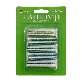 ГЛИТТЕР ДЛЯ ДЕКОРА, С ДОЗАТОРОМ, 4.5 Г, В БЛИСТЕРЕ,  ( 5 ЦВЕТОВ ), ЦВЕТОВАЯ ГАММА №4
Арт. 2-308/04