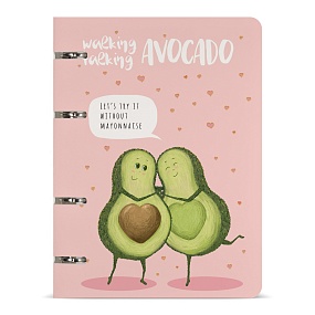 Тетрадь со сменным блоком BrunoVisconti®
А5 (162 х 212 мм)
"АВОКАДО.ЛЮБОВЬ" 80л., линейка
Арт. 7-80-631/02