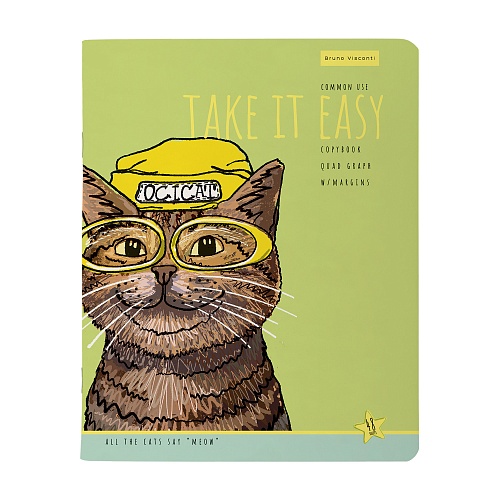 Тетрадь общая BrunoVisconti®
А5 (165 х 203 мм)
"EASY LIFE. КОТЫ" 48 л., клетка
Арт. 7-48-1293
обложка в ассортименте: фото #11