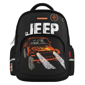 Рюкзак BrunoVisconti®
классический 
черный с эргономичной спинкой
«JEEP CROSS COUNTRY»
Арт. 12-002-256/01