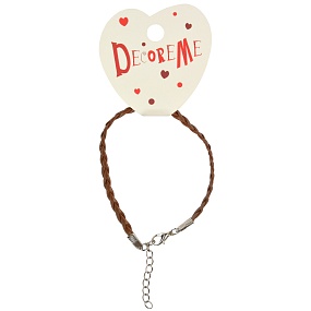 ШНУРОК С ЗАСТЕЖКОЙ ИЗ ЭКОКОЖИ ПЛЕТЕНЫЙ ПЛОСКИЙ,  4 ММ,  1 ШТ, 21 СМ, 2 ЦВЕТА 
Арт. 2-155/23