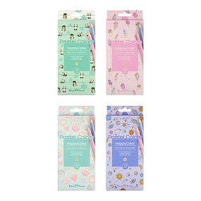 Карандаши BrunoVisconti®
цветные,12 цветов 
HappyColor "Пастельные"
Арт. 30-0093