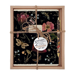 НАБОР ПОДАРОЧНЫЙ "FAUNA.BUTTERFLY.Бабочки.Ночные цветы" (ДВЕ ТЕТРАДИ И РУЧКА)
Арт. 7-48-1398-2/5