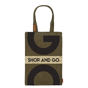СУМКА-ШОППЕР С КАРМАНОМ, ЦВЕТ ХАКИ "SHOP&GO" 35x47 cm
Арт. 16-002-03/02