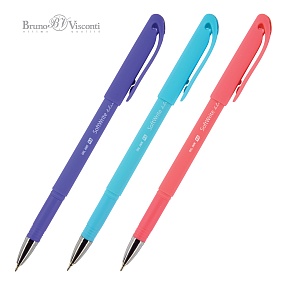 Ручкa BrunoVisconti
шариковая масляная, 0.5 мм, синяя
SoftWrite. JOY
Арт. 20-0094