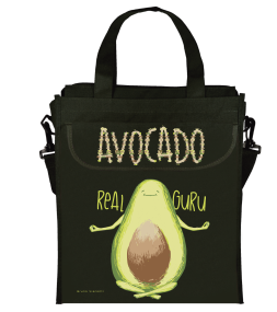 Сумка BrunoVisconti®
для доп.занятий черная 31х36 см
"AVOCADO STYLE" 
Арт. 16-001-02/04
