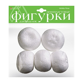 ПЕНОПЛАСТОВЫЕ ФИГУРКИ. МАНДАРИНЫ 70 ММ, 5 ШТ. 
Арт. 2-184/03