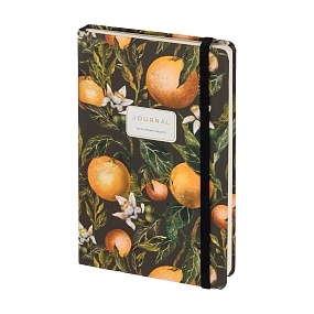 ЗАПИСНАЯ КНИЖКА "МЕГАПОЛИС ЖУРНАЛ" А5, 100 Л.  НА РЕЗИНКЕ, "ФЛОРА.РАЙСКИЕ АПЕЛЬСИНЫ",  ЛИНЕЙКА
Арт. 3-479/19