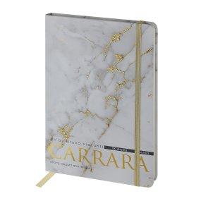 ЗАПИСНАЯ КНИЖКА "MEGAPOLIS JOURNAL" А5, 100 Л.  НА РЕЗИНКЕ, "CARRARA",  линейка
Арт. 3-479/07