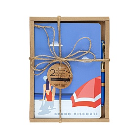 НАБОР ПОДАРОЧНЫЙ "ОТПУСК" (ДВЕ ТЕТРАДИ BV И РУЧКА)
Арт. 7-40-001/42-3