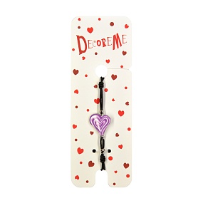 БРАСЛЕТ НА РЕЗИНКЕ, "СЕРДЦЕ" ВИД 3, 5 ЦВЕТОВ
Арт. 2-711/14