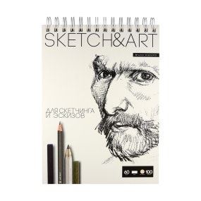 Sketchbook BrunoVisconti® для скетчинга
185х250  мм, 100  л., 60 г/кв.м, пухлая бумага
твердая обложка на гребне
"Sketch&Art"
Арт. 1-100-558/01