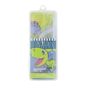 НАБОР ИЗМЕРИТЕЛЬНЫХ ИНСТРУМЕНТОВ (транспортир,линейка,два треугольника) "REX"
Арт. 45-0021/04