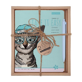 НАБОР ПОДАРОЧНЫЙ "EASY LIFE.КОТЫ. Oriental (ДВЕ ТЕТРАДИ И РУЧКА)
Арт. 7-48-1293-2/3