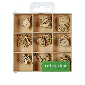 ДЕКОР ИЗ ДЕРЕВА. НАТУРАЛЬНЫЙ, НАБОР №31 "МОРСКАЯ ФАНТАЗИЯ" В ДЕРЕВЯННОМ ОРГАНАЙЗЕРЕ
Арт. 2-359/06