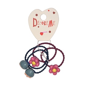 РЕЗИНКА ДЛЯ ВОЛОС "КЛУБНИКА И ЦВЕТЫ" 4 ШТ, 4 ЦВЕТА
Арт. 2-713/15