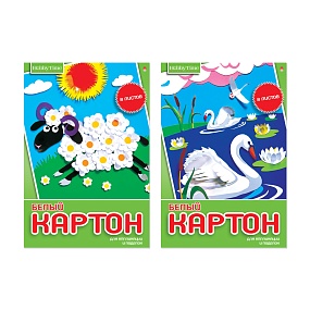 Набор белого картона HOBBY TIME
А4 (200 х 290 мм), 8 листов
2 вида
Арт. 11-408-269
