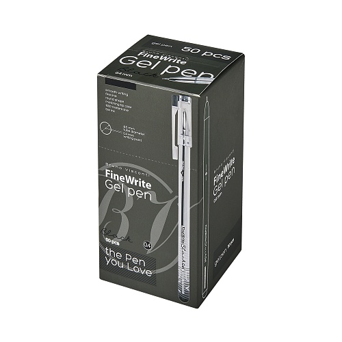 Ручка гелевая BrunoVisconti®
"FINEWRITE" 
0.38 мм, черный
Арт. 20-0392/02: фото #1