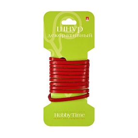 ШНУР ДЕКОРАТИВНЫЙ КОЖАНЫЙ ПЛОСКИЙ,  3Х2 ММ, 1 М, КРАСНЫЙ
Арт. 2-154/26