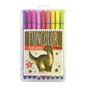 Фломастеры BrunoVisconti
18 цветов,
пластиковый пенал
FunColor 
Арт. 32-0049