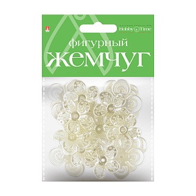 БУСИНЫ ФИГУРНЫЕ ПОД ЖЕМЧУГ "ФИАЛКИ", 35 ММ
Арт. 2-372/07