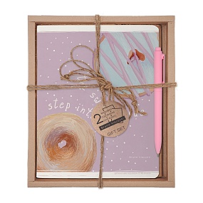 НАБОР ПОДАРОЧНЫЙ "DONUT. The sweet side" (ДВЕ ТЕТРАДИ И РУЧКА)
Арт. 7-48-1292-2/1