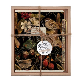 НАБОР ПОДАРОЧНЫЙ "FAUNA.ANIMALS.Воробей" (ДВЕ ТЕТРАДИ И РУЧКА)
Арт. 7-48-1393-2/2