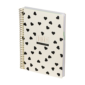 Ежедневник BrunoVisconti® недатированный
А5 (160 х 210 мм)
"BLACK&WHITE. СЕРДЕЧКИ" мультиколор 272 стр.
Арт. 3-701/08