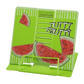 ПОДСТАВКА ДЛЯ КНИГ, МЕТАЛЛИЧЕСКАЯ, "FRESH & FRUITY.АРБУЗ" с  регулируемым наклоном (21х19 см)
Арт. 24-0014
