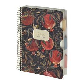 ЗАПИСНАЯ КНИЖКА "DAILY JOURNAL" A5, 200 Л. НА СПИРАЛИ, С РАЗДЕЛИТЕЛЯМИ "FLORA.ГРАНАТ"
Арт. 3-820/04